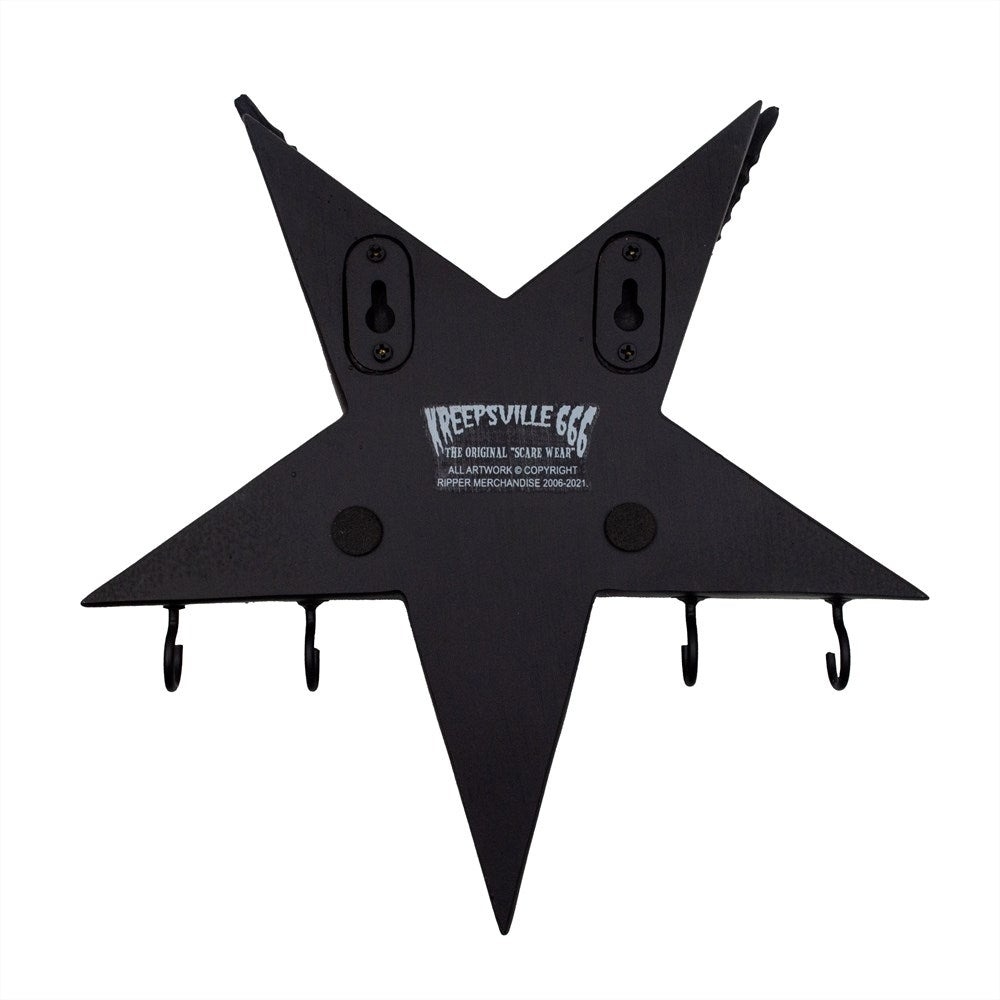 Kreepsville - Goathead Wall Keyholder Wandhaken - Schwarz